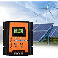 MPPT Controlador de carga solar 12v-24v 30A-50A-70A Panel solar Regulador de batería Controlador de carga Dual USB…